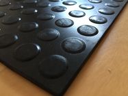 低く高い円形/硬貨/ボタンのゴム製マットの黒の非スリップのゴム マットレス